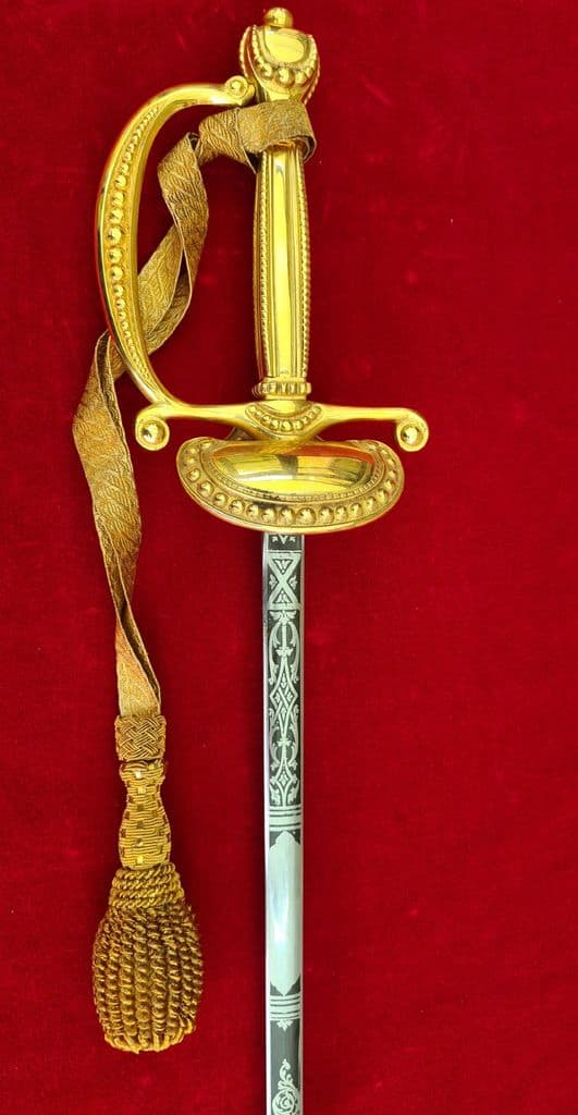 X X X SOLD  X X X British Diplomatic sword-Court sword, manufactured by Wilkinson sword. Ref 3514